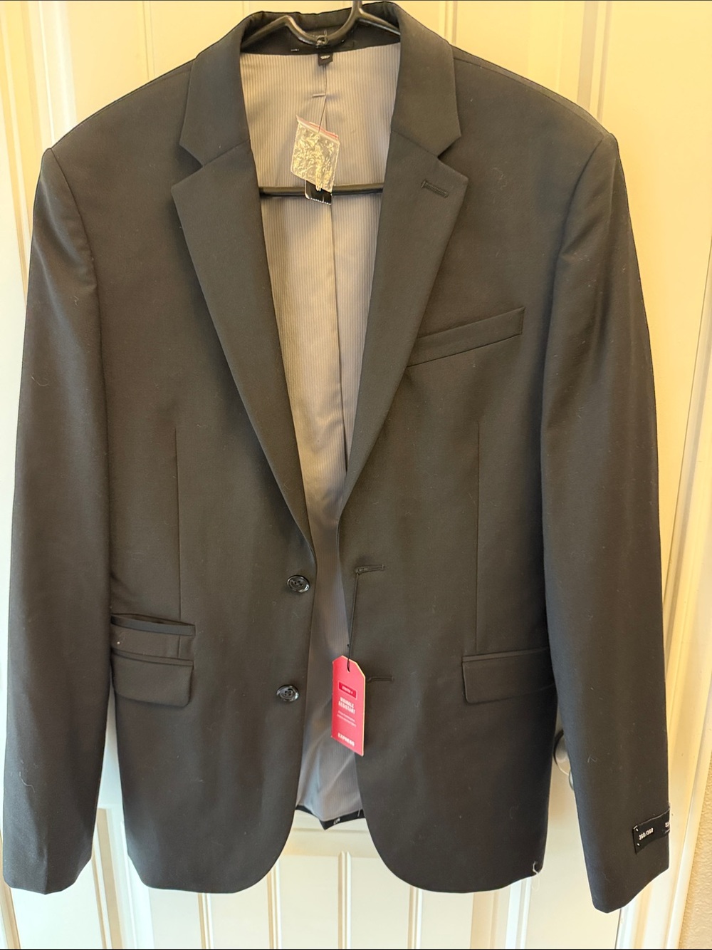Express Men's Black Suit Blazer - Two-Button Tailored Look